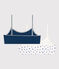 Lot de 2 brassières cœur en coton et élasthanne petite fille variante 1