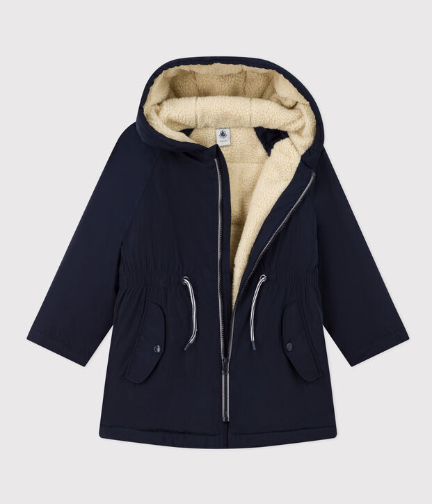 Parka enfant fille bleu