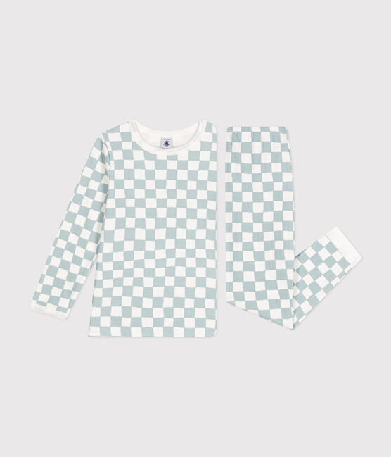 Pyjama en coton imprimé damier enfant MARSHMALLOW/ PAUL