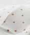 Soutien gorge paddé fille à pois blanc LAIT/marron CUIVRE