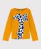 Tee-shirt manches longues en coton enfant fille jaune BOUDOR