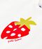 Tee-shirt b&eacute;b&eacute; en coton &agrave; manches courtes &agrave; motif blanc