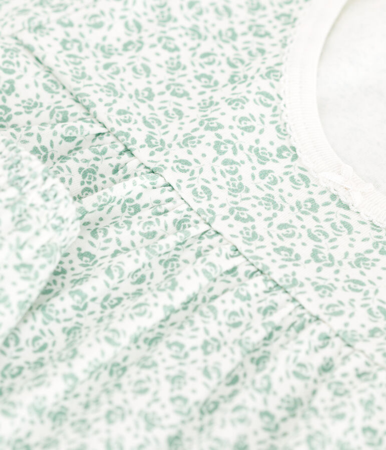 Pyjama short enfant en coton imprim&eacute; fleuri MARSHMALLOW/ PAUL