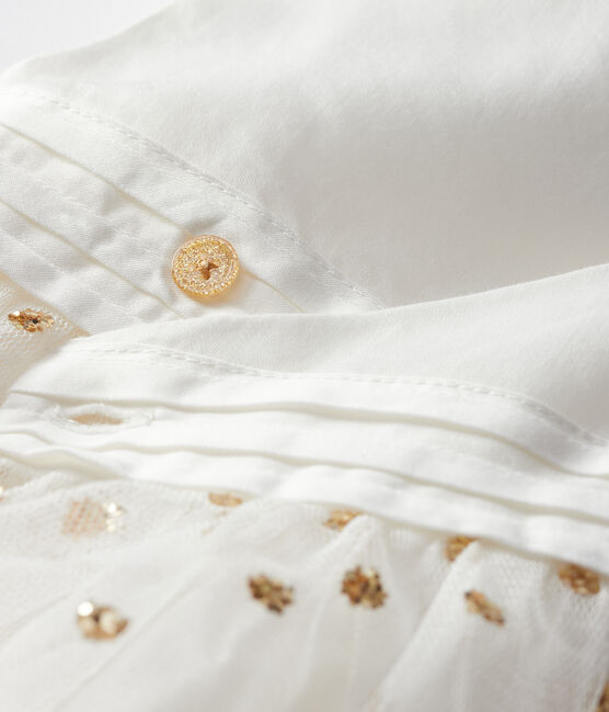 Robe Bebe Fille Marshmallow Or Petit Bateau