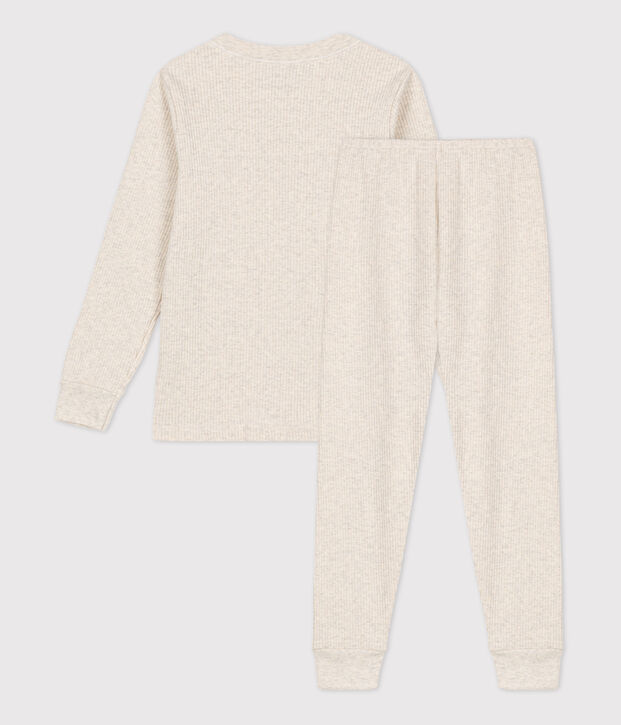 Pyjama en coton enfant beige