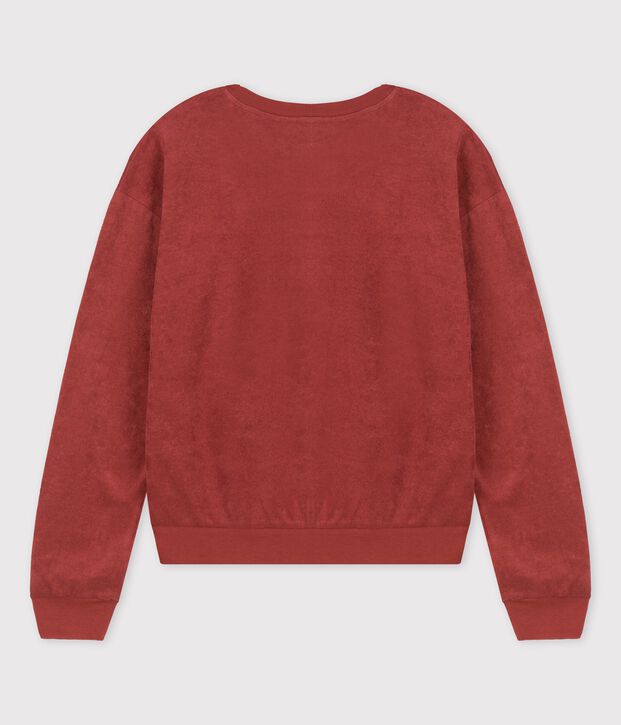 Sweatshirt en coton Femme marron
