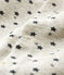 Combinaison longue bébé en laine et coton beige MONTELIMAR/blanc MULTICO
