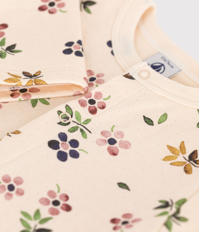 Cardigan en tubique b&eacute;b&eacute; blanc AVALANCHE/ MULTICO