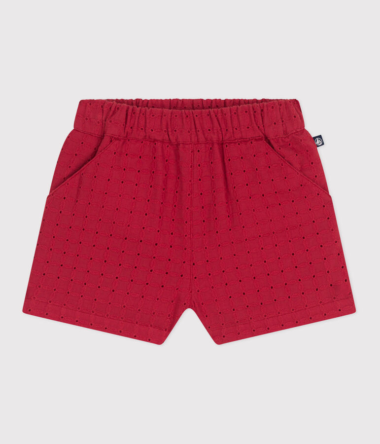 Short b&eacute;b&eacute; en popeline broderie anglaise SPI