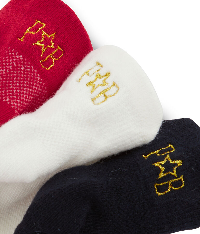 Lot de 3 paires de chaussettes enfant mixte variante 3