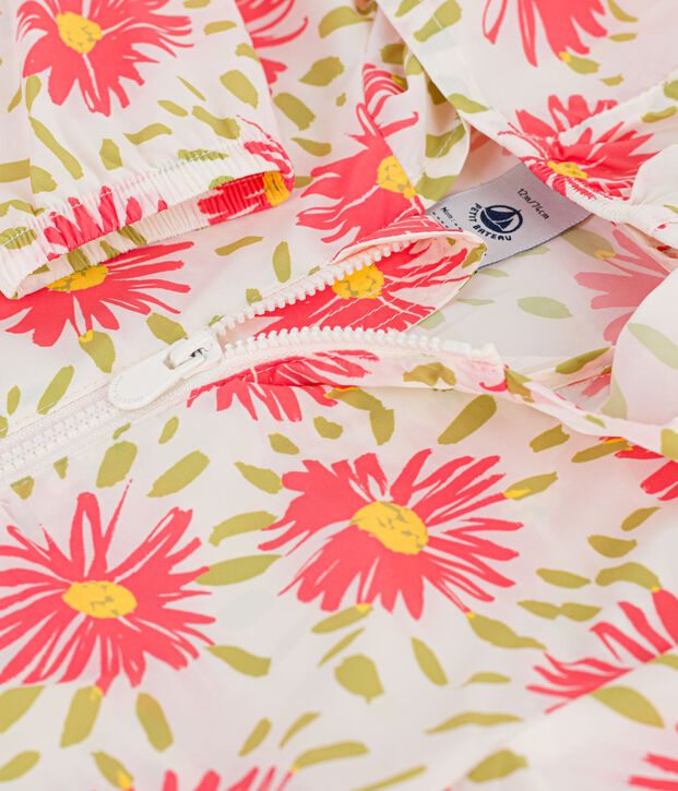 Coupe-vent ultra-l&eacute;ger b&eacute;b&eacute; blanc/multicouleur