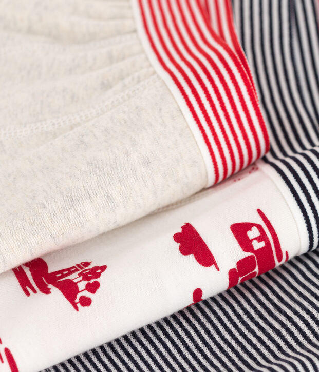 Lot de 3 boxers Le Havre en coton petit gar&ccedil;on multicouleur