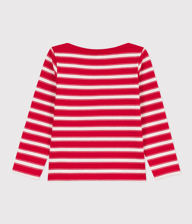 Marini&egrave;re en coton &eacute;pais enfant fille / gar&ccedil;on rouge PEPS/blanc MARSHMALLOW