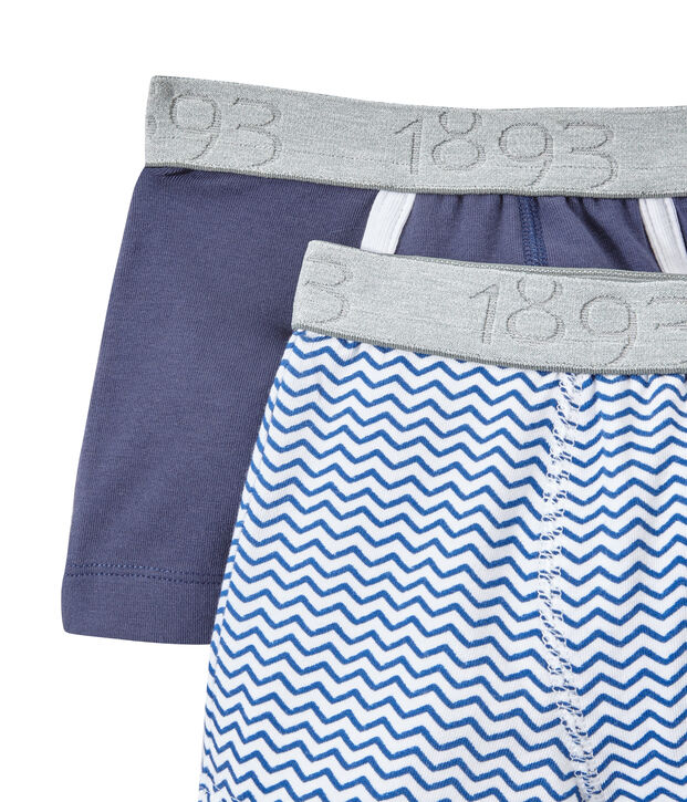 Lot de 2 boxers gar&ccedil;on blanc