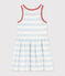Robe rayée sans manche en coton enfant fille PLEINAIR/ MARSHMALLOW