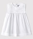 Robe cérémonie sans manches en popeline bébé fille