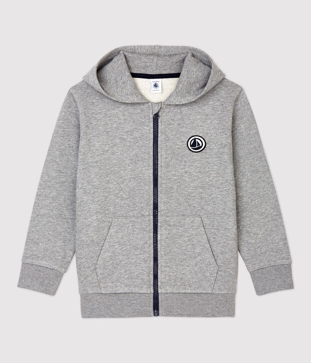 Sweatshirt &agrave; capuche enfant fille / gar&ccedil;on gris