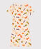 Pyjama short imprimé en coton enfant blanc AVALANCHE/ MULTICO