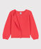 Cardigan en coton enfant fille orange JUPITER