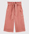 Pantalon en lyocell enfant fille rose PAPAYE