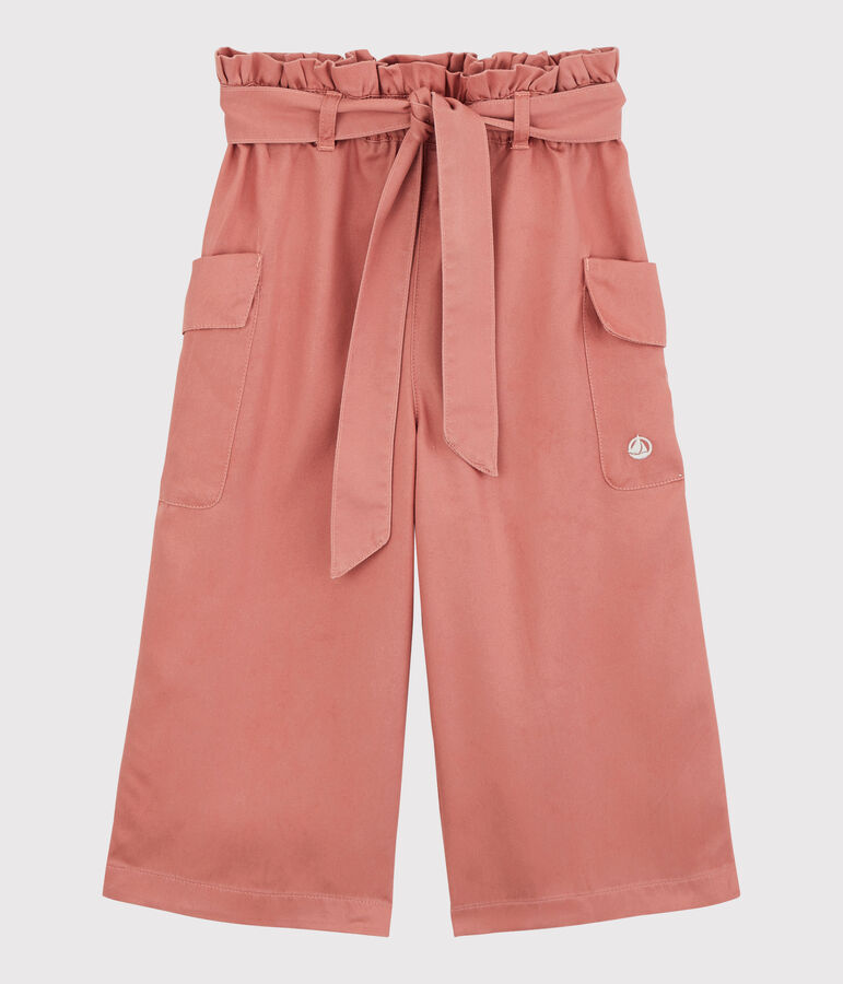 Pantalon en lyocell enfant fille rose PAPAYE