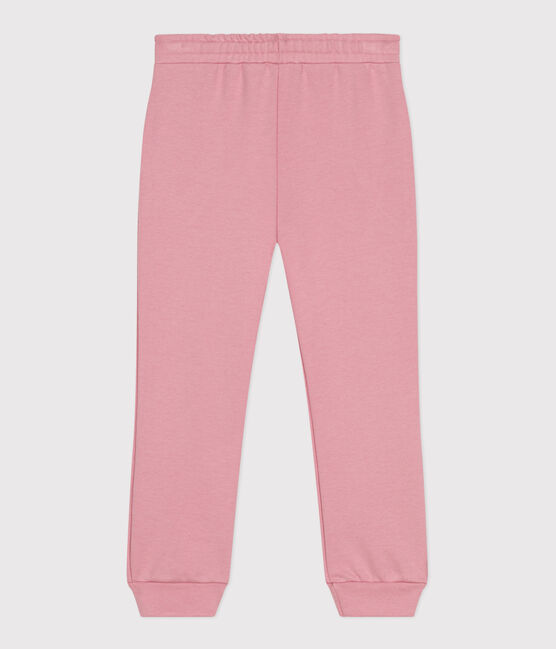 Pantalon de jogging enfant en coton uni rose CHARME