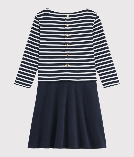 Robe marinière Femme bleu SMOKING/blanc MARSHMALLOW