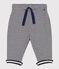 Pantalon en tubique rayé milleraies bébé bleu SMOKING/ AVALANCHE