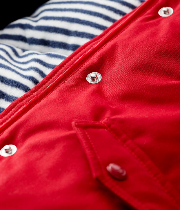 Parka mi-longue b&eacute;b&eacute; gar&ccedil;on rouge