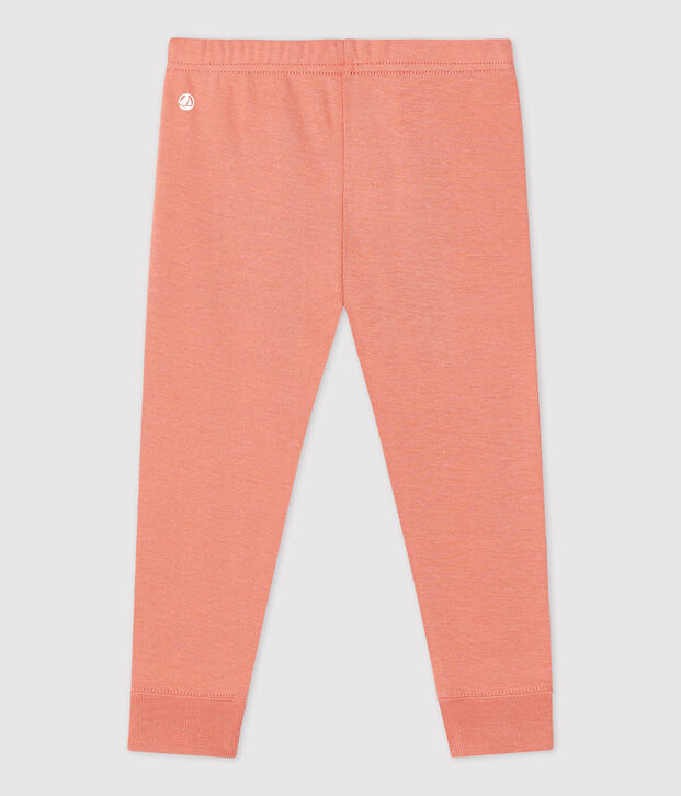 Legging en coton bio b&eacute;b&eacute; rose