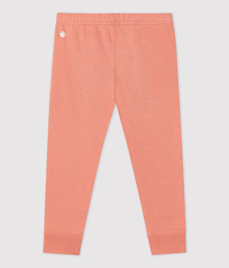 Legging en coton bio b&eacute;b&eacute; rose PAPAYE
