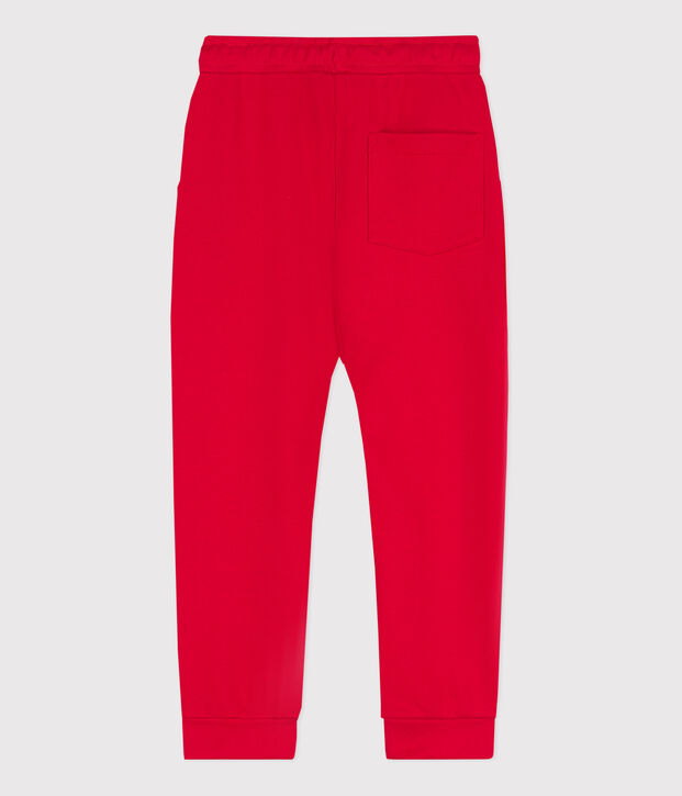 Pantalon de jogging en molleton enfant gar&ccedil;on rouge