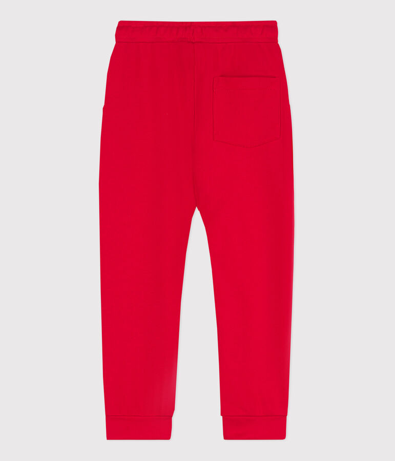 Pantalon de jogging en molleton enfant gar&ccedil;on rouge PEPS