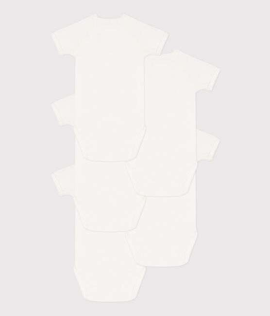 Lot de 5 bodies croisés manches courtes en coton variante 1