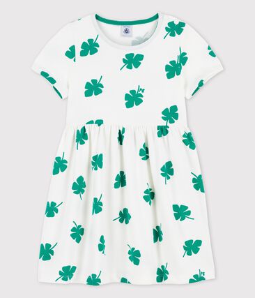 PETIT BATEAU - Robe manches courtes en molleton enfant fille