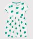 Robe manches courtes en molleton enfant fille