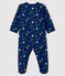 Dors-bien nuit étoilée bébé en molleton bleu MEDIEVAL/blanc MULTICO