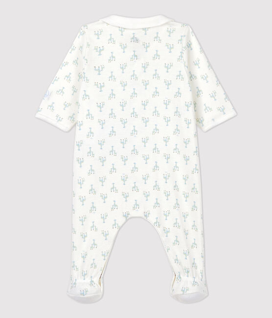 Dors bien bébé garçon en côte blanc MARSHMALLOW/blanc MULTICO