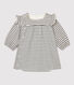 Robe rayée bébé fille en coton biologique
