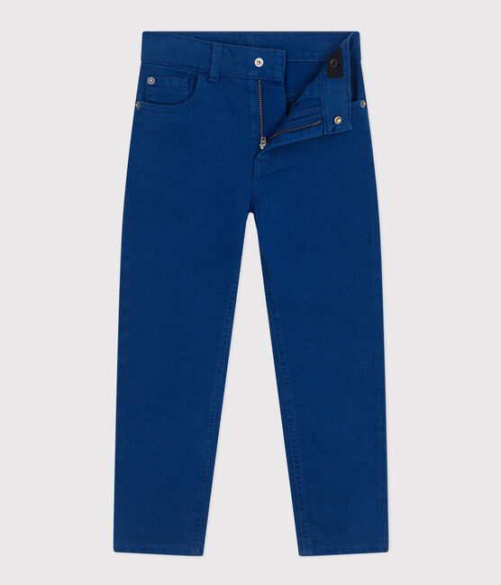 Pantalon droit en denim de couleur enfant garçon bleu INCOGNITO