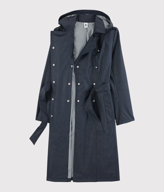 Trench à capuche Femme bleu SMOKING
