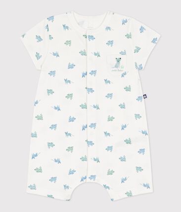 Combinaison courte bébé en coton imprimé animaux