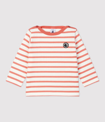 PETIT BATEAU - Marinière en jersey épais de coton bébé