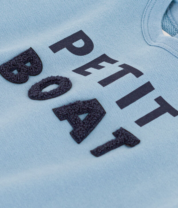 Sweatshirt en molleton b&eacute;b&eacute; bleu