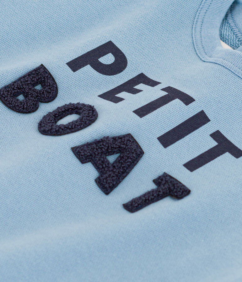 Sweatshirt en molleton b&eacute;b&eacute; bleu AZUL