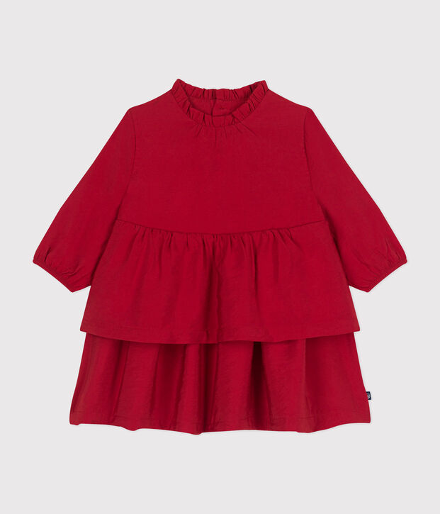 Robe manches longues b&eacute;b&eacute; rouge