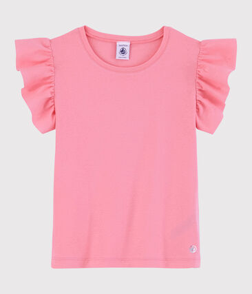 Tee-shirt manches courtes en coton enfant fille