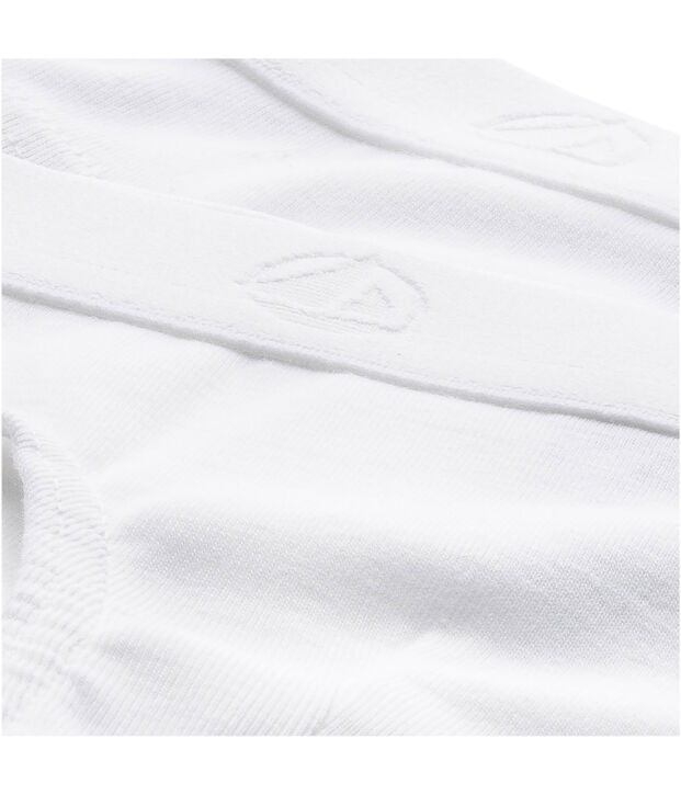 Lot de 2 slips blancs gar&ccedil;on multicouleur