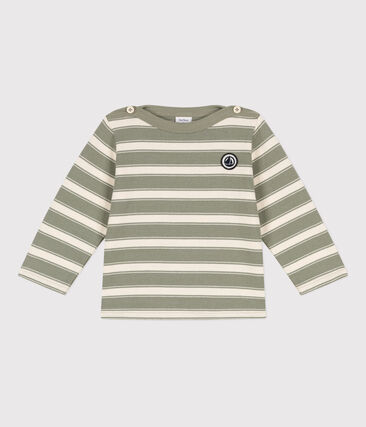 Marinière bébé en jersey épais rayé