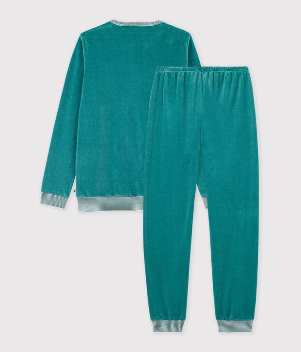Pyjama enfant en velours uni NEW OLIVIER